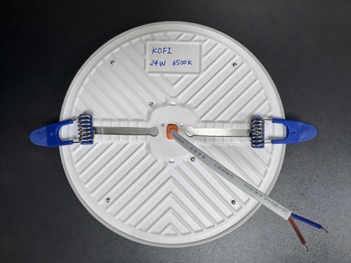 9/24/36 W vgradna svetilka DOB brez okvirja, železo + str