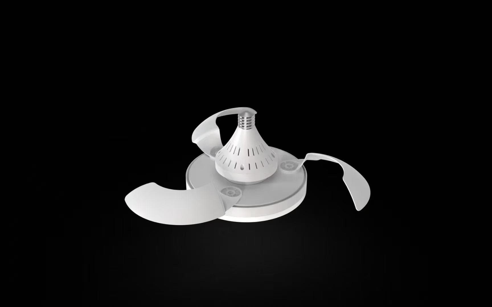 UFO svetloba ventilatorja, zatemnjena svetlobna stropna ventilator, 3 barve 3000K-6500K